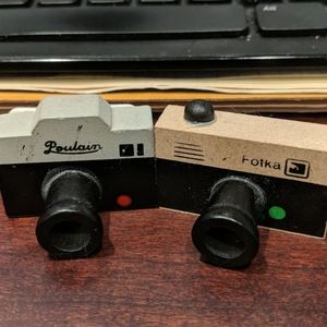 Camera rubber stamps
